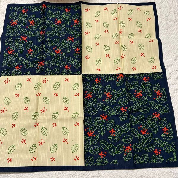 濱文様 小布(風呂敷 50cm) 柊もよう