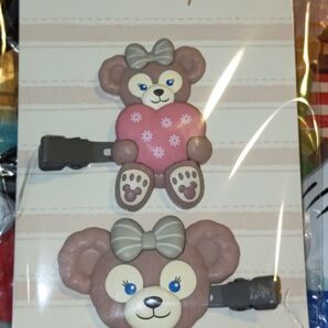 東京ディズニーシー ダッフィー&フレンズ シェリーメイ ヘアクリップ2個