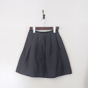 トゥモローランド ボールジィ コットンシルクフレアスカート ブラック 黒