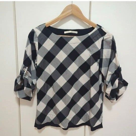MELROSE claireチェックブラウスサイズM