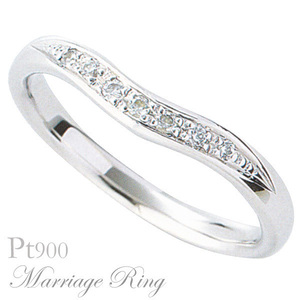 マリッジリング 結婚指輪 高品質 ダイヤモンド Pt900 プラチナ レディース 3al