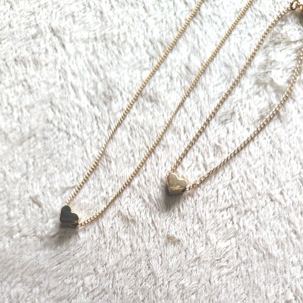 ネックレス ブレスレット ハート(ハンドメイド)