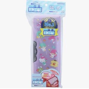 サンスター文具 サンリオ ペンケース 筆箱 ヨコピタ ホログラム サンリオキャラクターズ リトルツインスターズ マイメロ キティ