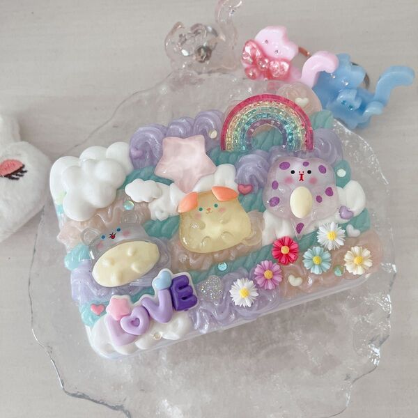 *.゜アニマル夢の国マルチケース*.゜ハンドメイド ホイップデコ