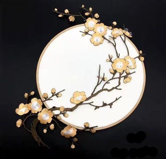 桜刺繍アイロン用ワッペン
