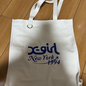 X-girl トートバッグ ホワイト 未使用