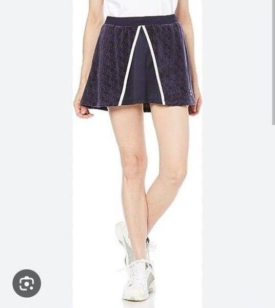 冬ベロア フィラ FILA スコート M サイズ ネイビー