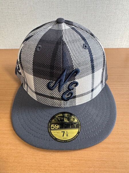 59FIFTY BLACK LABEL FW24 クラシックロゴ フランネルチェック グラファイト