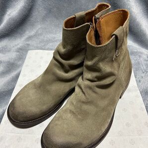SHIPS JET BLUE レザーサイドジップブーツ ブーツ