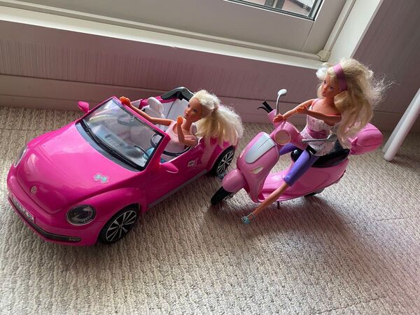 バービー ピンク レア ビートル オープンカー スクーター