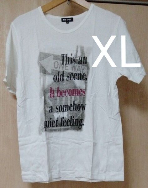 メンズ Tシャツ ホワイト XL