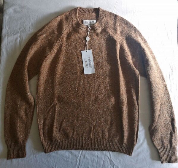 新品タグ付◆15AW メゾンマルジェラ キャメル 100% ニット ベージュ Margiela Dries Van Noten
