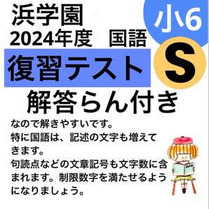 浜学園 小5 2024年度 国語、算数、理科 30回分