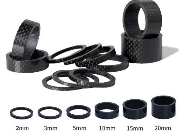 Amazon | 5mm / 10mm 15mm 20mmカーボンファイバーワッシャー