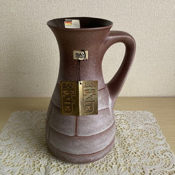【タグ付新品】Bay Keramik 西ドイツ製 花瓶 フラワーベース 水差し