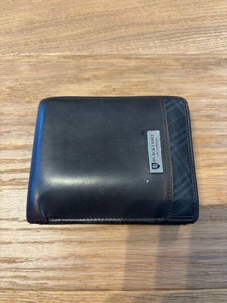 BURBERRY BLACK LABEL 2つ折り財布 チェック柄
