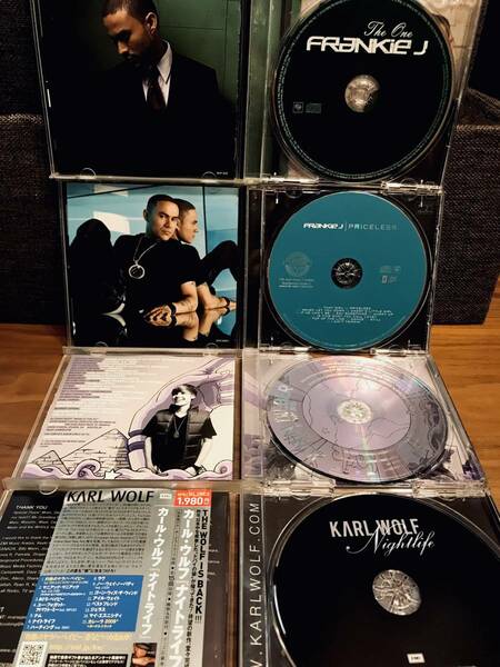 送料無料　JUSTIN BIEBER KARL WOLF FRANKIE J2枚　洋楽CD4枚セット