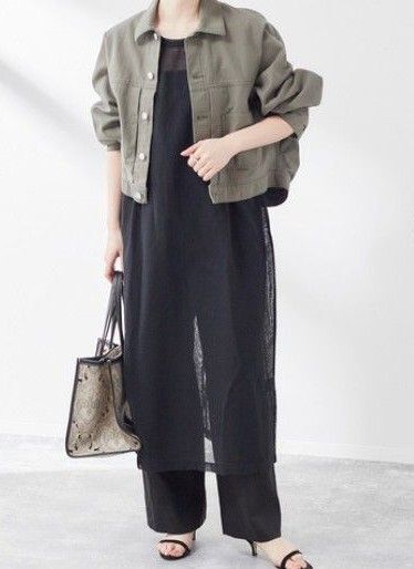 JOURNAL STANDARD L'ESSAGE メッシュ ノースリOP ブラック