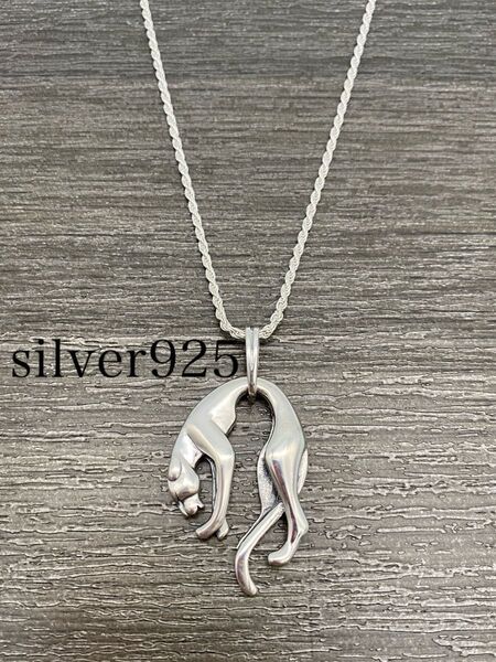 舐達麻 バダサイ リッキー シルバー silver 925 豹 レオパード アバランチ パンサーペンダント パンサー ネックレス