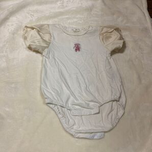 バースデイ コトリ cottoli ロンパース 半袖 サテン トゥシューズ 刺繍 ベビー服
