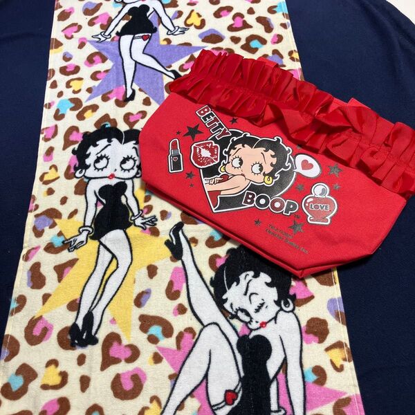 Betty boop タオル&フリルバッグ