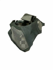 ( new goods ) ear protection attaching mesh face mask half mask green 