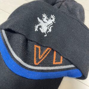 【クリーニング済】ゴルフロゴ刺繍 黒 ニット帽