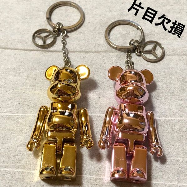 ベアブリック ベンツ ゴールド ピンク 2個まとめ売り
