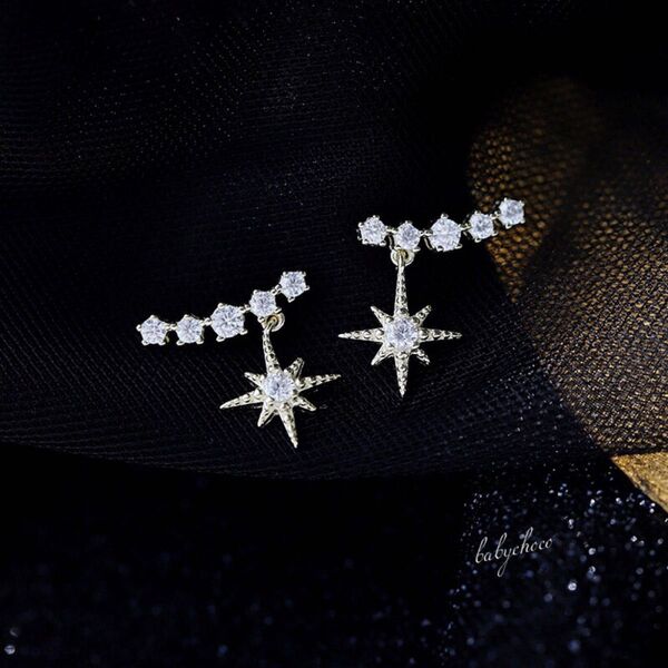 ピアス 星ペンダントピアス