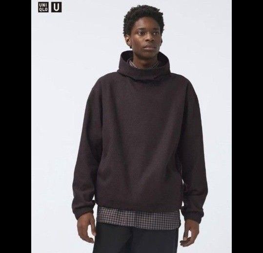 UNIQLOUブラッシュドジャージープルパーカ Lサイズ