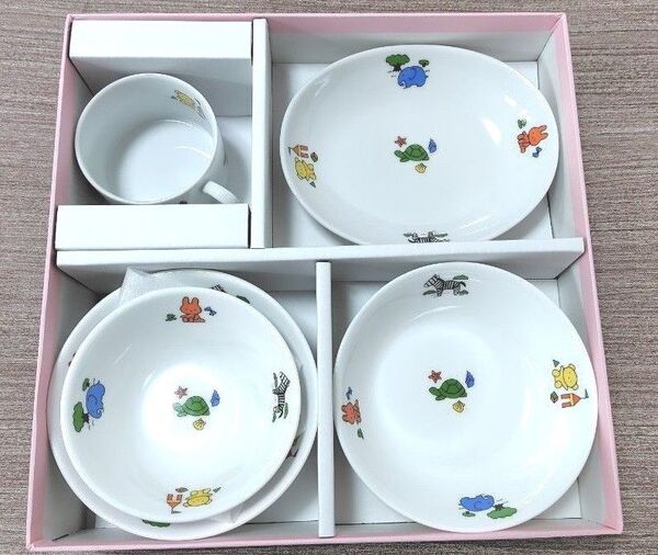 子供用食器 お食い初め 陶器 すこやかな食器アニマル