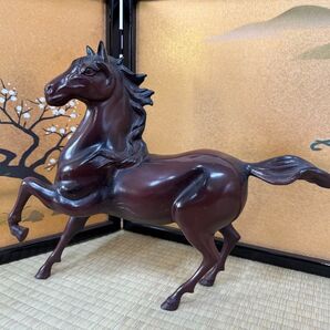 馬 置物 骨董品 縁起物 リアル 重量感 オブジェ インテリア アンティーク ヴィンテージ