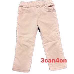 3can4on 長ズボン 110センチ ピンク シンプル ズボン 保育園着 サンカンシオン