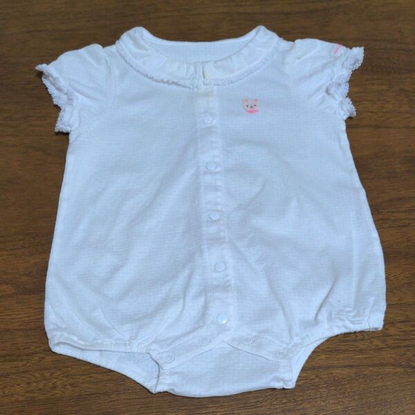 【美品】ミキハウス ロンパース 80