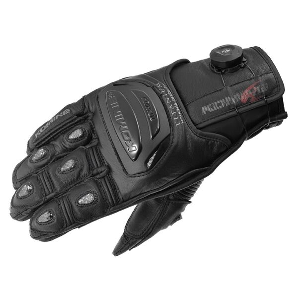 コミネ(KOMINE) GK-254 ダイアルフィットスポーツレザーグローブ BLACK Lサイズ