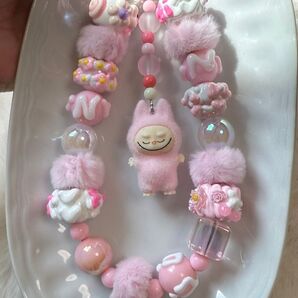 ハンドメイド ラブブ ストラップ