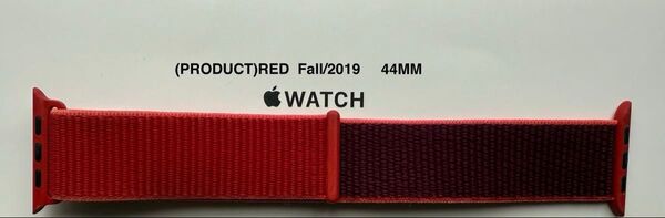 Apple Watch 純正バンド 44MM (PRODUCT)RED スポーツループ Fall/2019 MXHW2FE/A