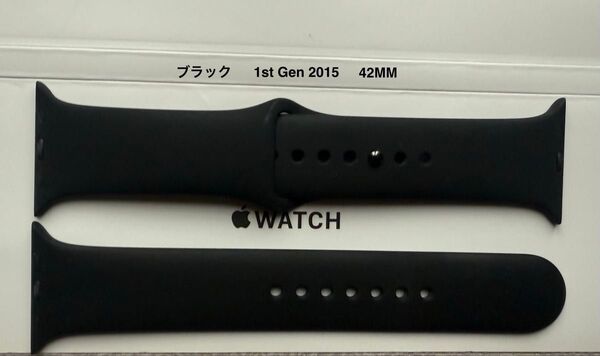 Apple Watch 純正バンド42mm ブラック スポーツバンド - レギュラー MJ4N2FE/A