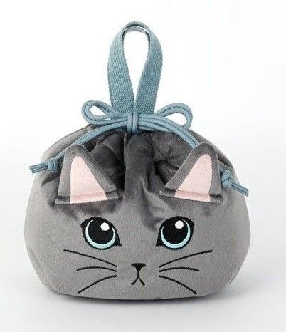 紀ノ国屋 保冷巾着 ロシアンブルー(猫型) 新品・未開封 品切・再販未定品