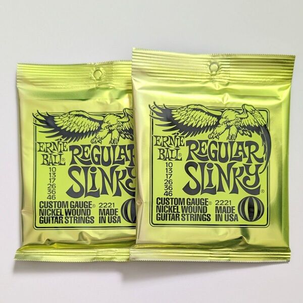 ERNIE BALL 10-46 Regular Slinky 2221 2個