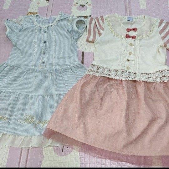 お値下げしました☆130cm☆アクシーズファムキッズ ワンピース