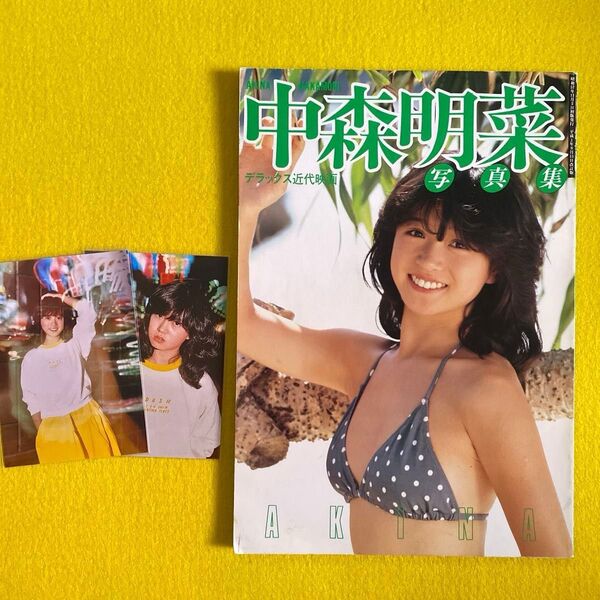 貴重 中森明菜写真集 デラックス近代映画 改訂版 L版写真2枚