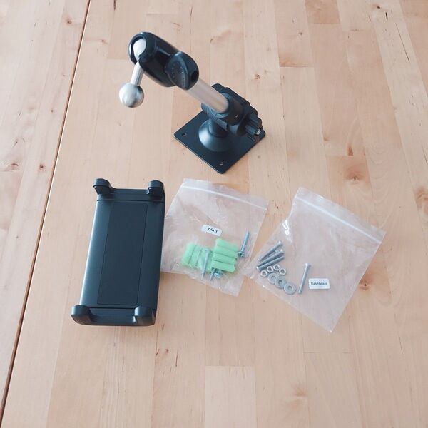 壁掛けタブレットスタンド キッチンクリップ式携帯ホルダースマホ