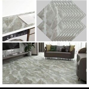 30×30cm フロアシート 大理石調 置くだけ DIY カット可能 16枚