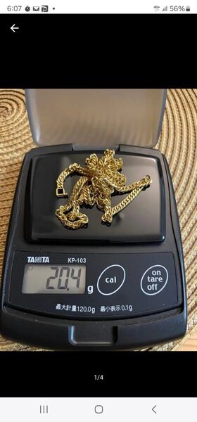 即購入不可 K18 喜平 16面ダブル 20g 50cm 18金
