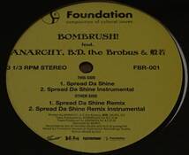 新品○DJ NOBU aka BOMBRUSH! / Spread Da Shine ANARCHY B.D. the Brobus 般若　Long Red R-Rated_画像3