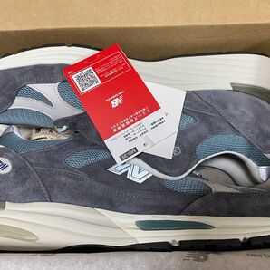 KITH × New Balance 991V2 "Asphalt/Lead/Oyster Mushroom" 30cm