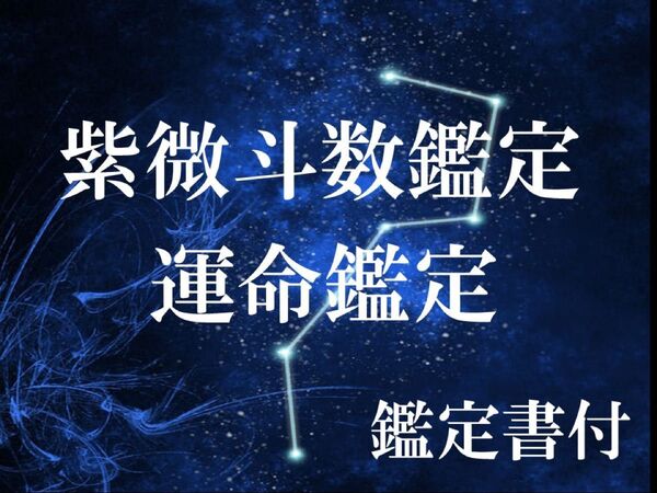 占い 紫微斗数占術鑑定 【東洋占 ホロスコープ】※鑑定書付