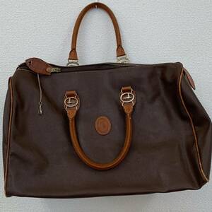 トラサルディ レザー ブラウン ハンドバッグ 旅行カバン TRUSSARDI 40×27×19cm