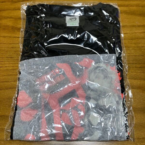 鬼滅の刃 ボトルTシャツ 半袖 黒 ブラック XL